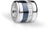 Charm de acero inoxidable de Bering Jewelry con inserto azul y anillo de circonita