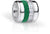Charm de acero inoxidable con trenzado verde y piedras decorativas