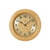 Funk-Wanduhr mit Holzoptik-Front und analogen Ziffern, Mineralglas und schwarzem Zeigerwerk