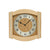 AMS Wanduhr mit Holzrahmen, rundem Zifferblatt und Mineralglas