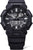Pulsera de hombre en negro con pantalla digital y manecillas, combinación de múltiples pantallas