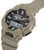 Reloj Casio G-Shock para hombre con correa de plástico beige claro y pantalla analógica-digital