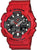 Casio G-Shock Reloj para hombre con caja protectora roja y subesferas analógicas, esfera negra