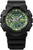 Reloj Casio G-Shock para hombre con correa negra y esfera verde, pantalla digital.