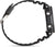 Pulsera de reloj para hombre en vista lateral con eslabones de caucho y tornillos plateados