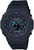 Casio G-Shock - Reloj para hombre con correa negra, esfera redonda y detalles azul verdoso