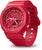 Reloj rojo para hombre en vista de 3/4 con esfera G-SHOCK y etiqueta protectora