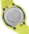Reloj digital para hombre con tapa trasera de metal y correa amarilla con detalles negros