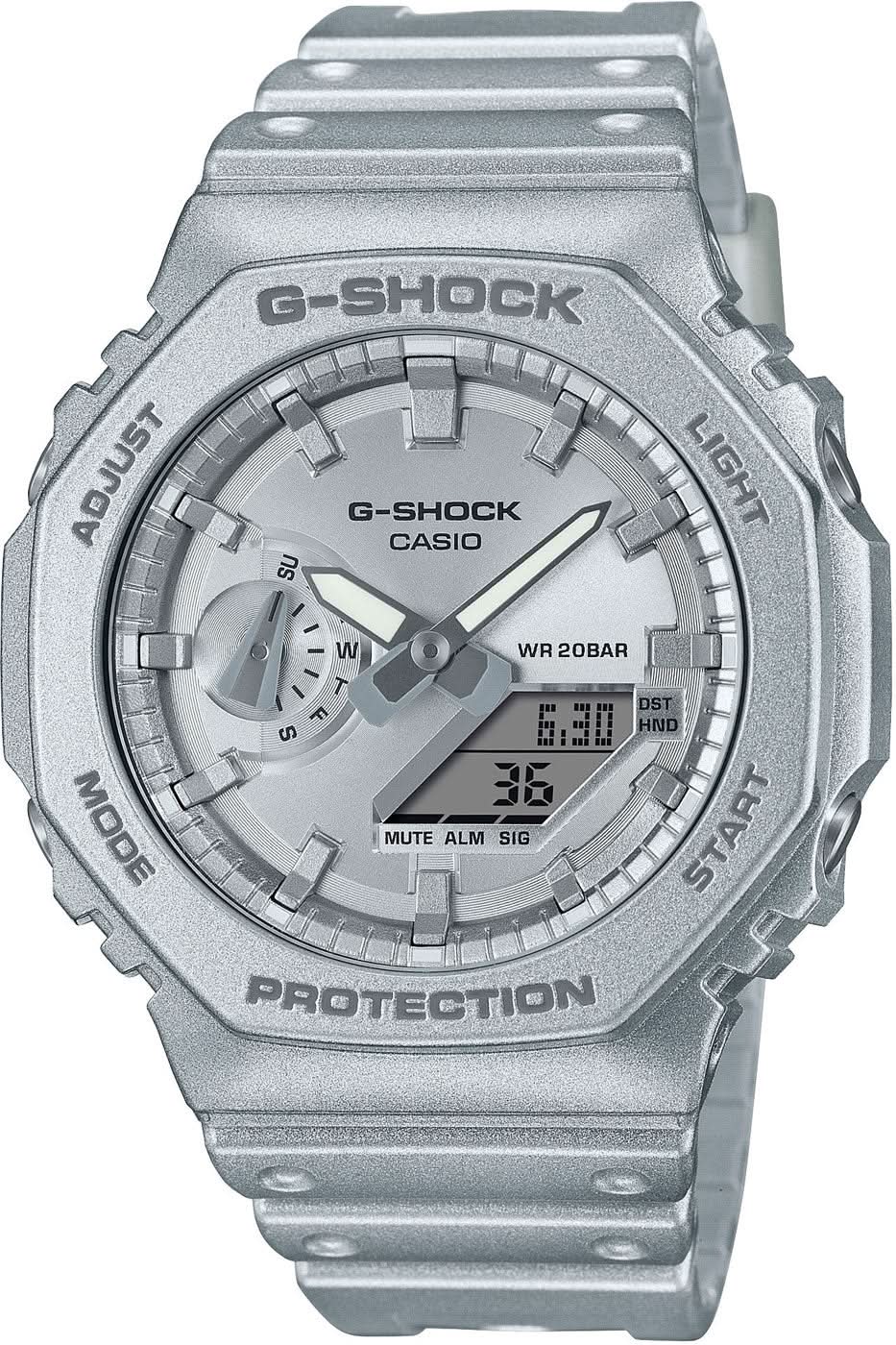 Reloj de pulsera para hombre con caja gris y correa de caucho, esfera octogonal
