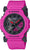 Reloj Casio G-Shock para hombre con correa de silicona rosa y esfera negra