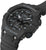 G-SHOCK Reloj para hombre inclinado: caja con corona y botones, correa de caucho negra