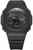 Reloj G-Shock para hombre con caja negra, manecillas analógicas y correa de silicona negra