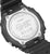 Fondo de reloj Casio G-Shock: etiqueta plateada en la base, tornillos en el marco oscuro