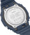 Parte trasera del reloj Casio G-Shock para hombre con fondo plateado y tornillos en la caja