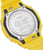 Fondo de la caja del reloj Casio G-Shock con bisel amarillo y tapa trasera de metal atornillada