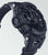 Pulsera de hombre vista lateral con botones y protector, correa negra