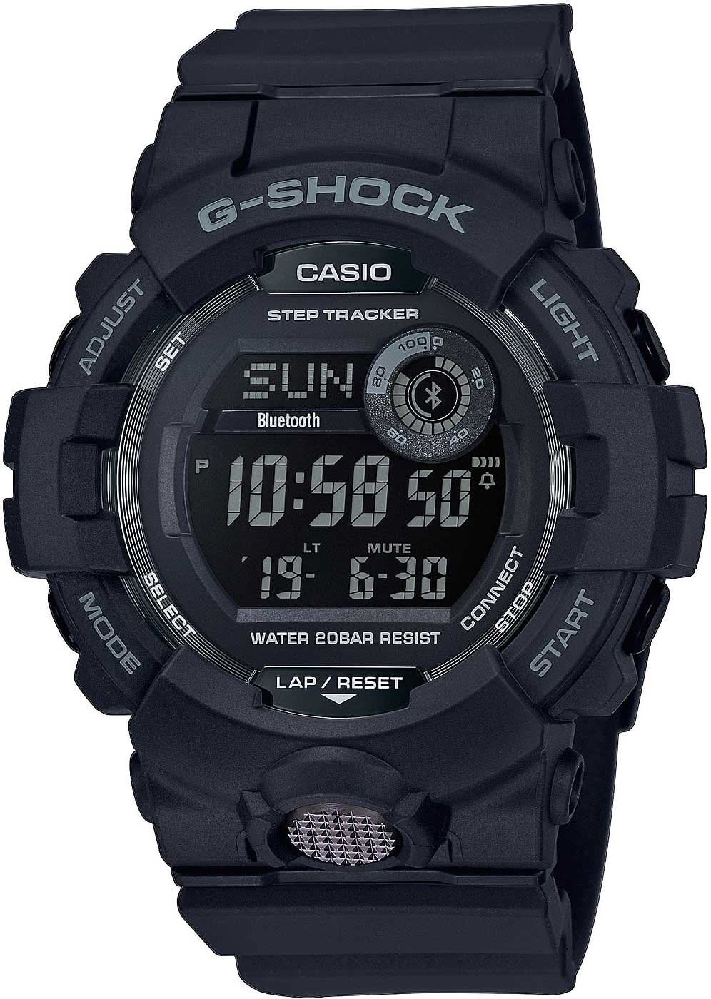 Reloj Casio G-Shock para hombre con correa de plástico negra, pantalla digital y botones
