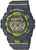 Reloj G-Shock para hombre con correa de plástico negra y detalles verdes, pantalla digital
