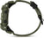 Reloj digital de hombre, vista lateral, con caja verde y correa de caucho