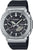 Reloj Casio G-Shock para hombre: caja de acero, esfera negra y correa de silicona negra