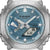 Esfera de reloj para hombre en azul, caja plateada, Tough Solar con Bluetooth