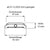 Diagrama de dimensiones: Ø47 mm, altura 13 mm, longitud total 55 mm; con lente de aumento