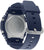 Fondo de reloj G-Shock para hombre con tapa plateada y correa azul