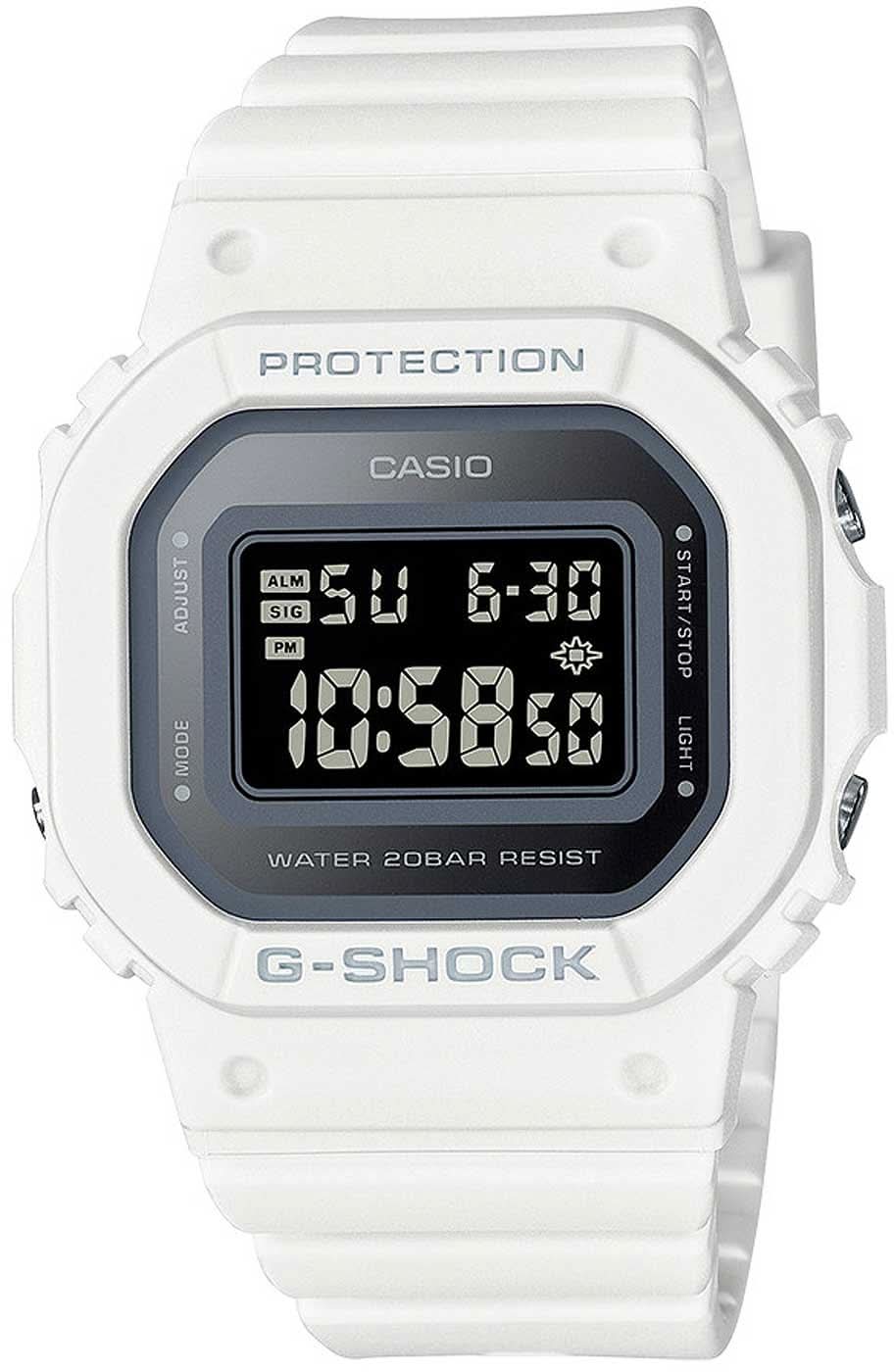 Casio G-Shock - Reloj digital para mujer, caja y correa blancas