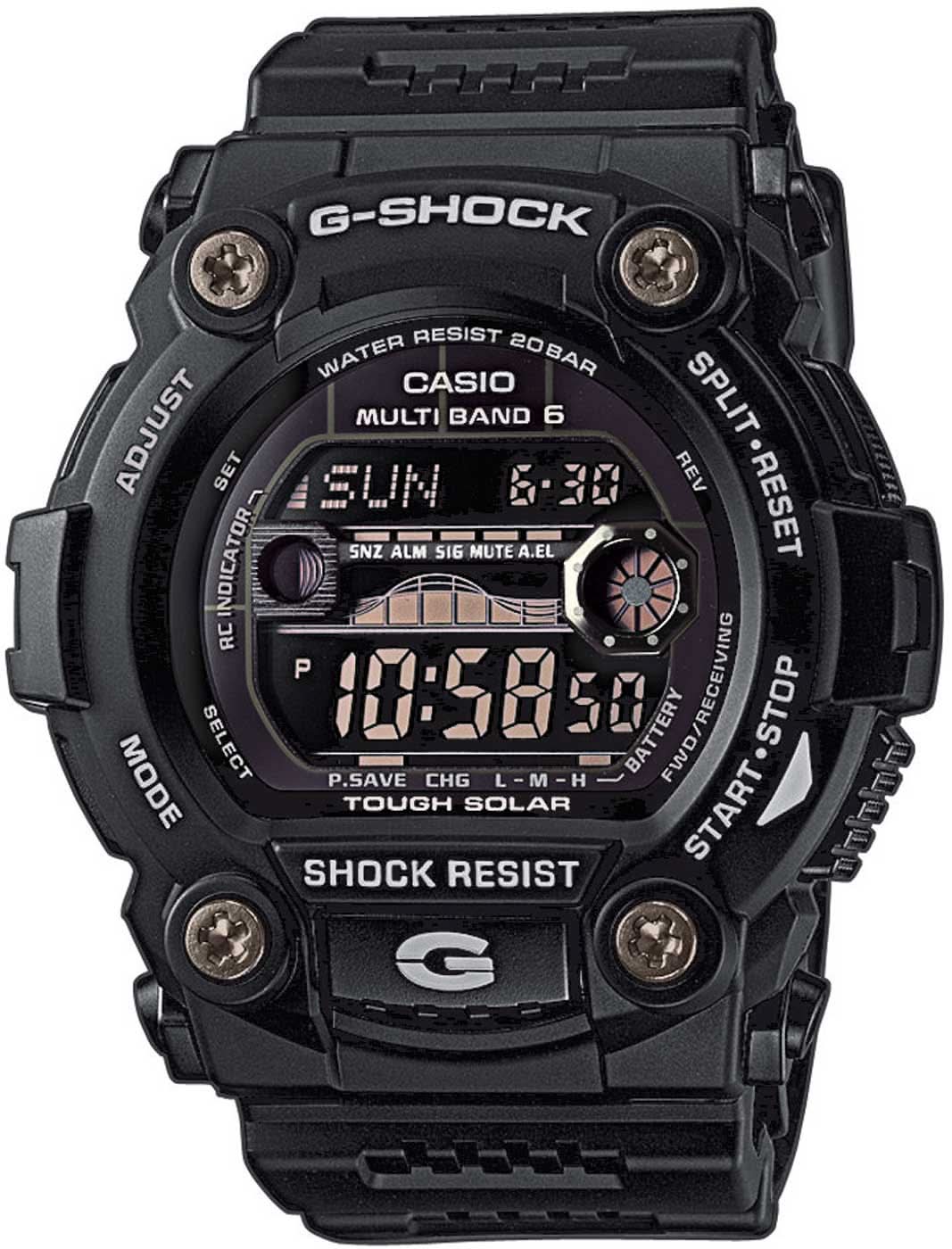 Reloj G-Shock para hombre con correa de plástico negra y pantalla digital