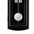 Wanduhr-Detail unten: redondo peso plateado en marco negro