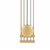 Reloj de pared Hermle 56x24x7 cm latón • Radio control • Péndulo de latón