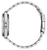 Pulsera de hombre con brazalete de titanio de eslabones metálicos, vista lateral