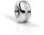 Charms de acero inoxidable, color plateado, con circonitas en el borde