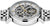 Reloj de hombre con movimiento a la vista en esfera esqueleto y pulsera de metal plateado
