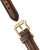 Pulsera de cuero para hombre con hebilla de pasador en caja dorada