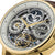 Esfera de reloj de pulsera para hombre con fase lunar y logotipo de Ingersoll, manecillas doradas