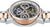 Reloj de hombre con bisel pulido en tono oro rosa y caja de acero inoxidable plateado.