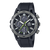 Casio Edifice Herrenuhr mit schwarzem Kautschukband und Carbon-Zifferblatt, Chronograph
