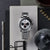 Reloj Seiko para hombre en tarjeta de presentación con correa de acero inoxidable plateado y cronógrafo
