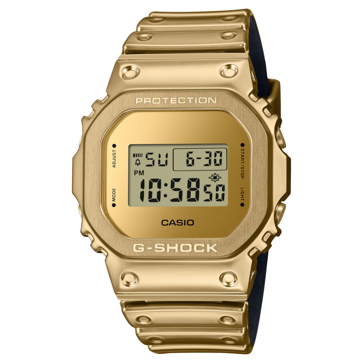 Casio GM-5600YMG-9ER G-Shock Armbanduhr Goldfarben • Metalllünette aus Edelstahl • Wasserdicht bis 20 bar