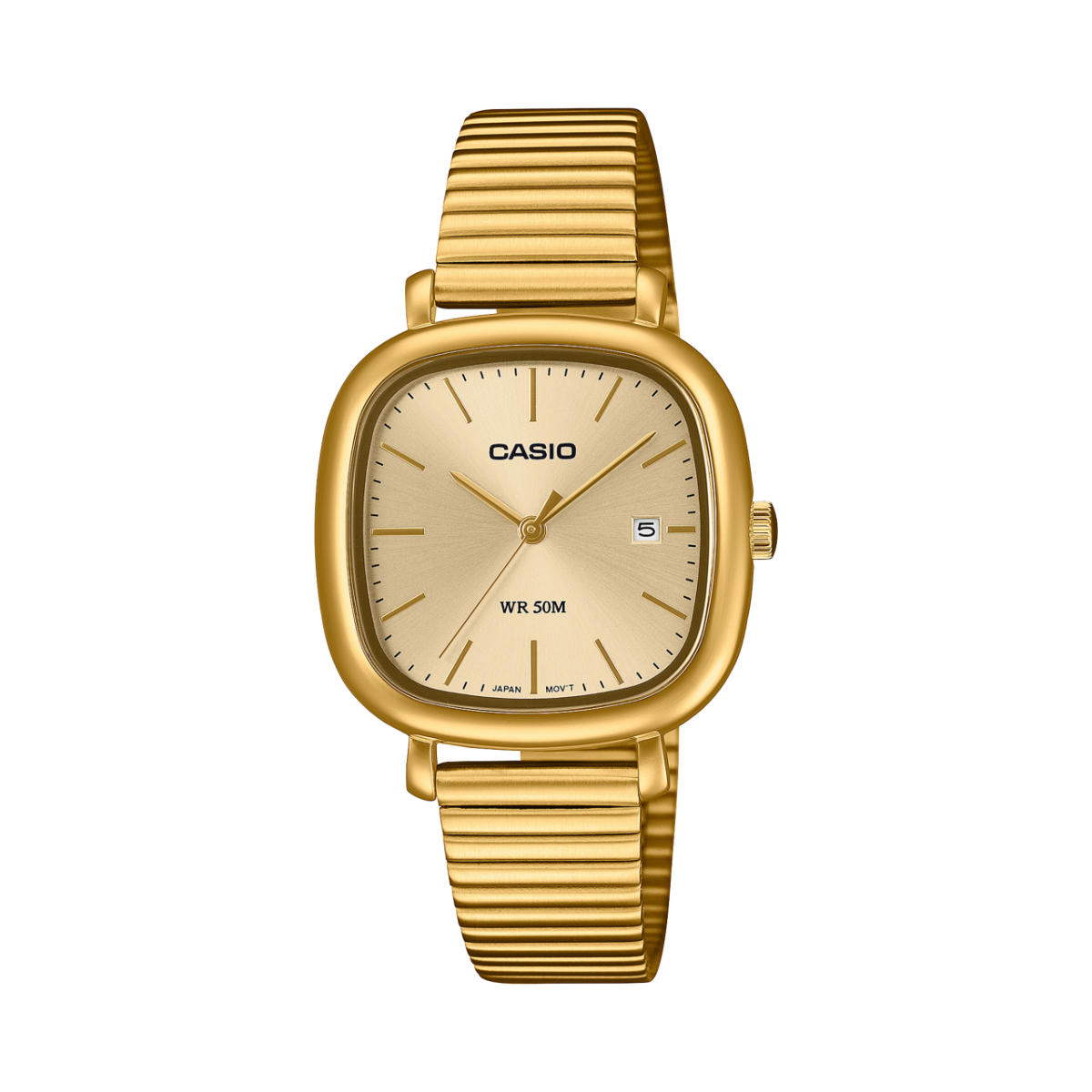 Casio LTP-B166G-9AVEF Damen Armbanduhr Gold • Mineralglas • Datumsanzeige