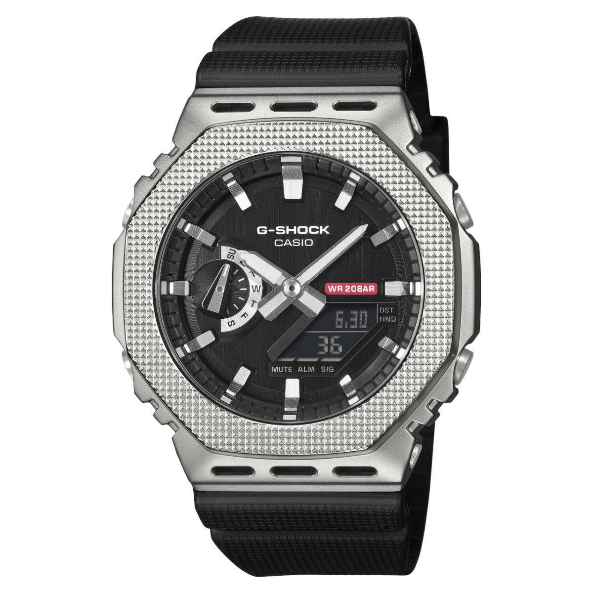 Casio G-Shock GM-2100M-1AER Herrenuhr • Metall-Lünette • Analog-Digital