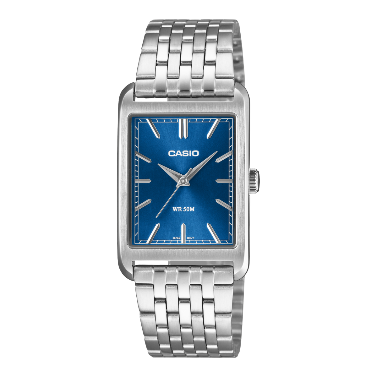 Casio MTP-B215D-2AVER Unisex Armbanduhr Blau • Mineralglas • 5 bar Wasserdicht