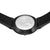 Reloj Bering con vista trasera, caja negra y grabado en relieve en la tapa de cristal