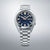 Seiko 5 Sports Reloj para hombre con caja redonda, esfera azul y correa de acero inoxidable