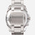 Pulsera para hombre: eslabón de correa de acero inoxidable plateado con inscripción SEIKO