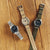 Set de reloj Seiko 5 Sports para hombre: esfera negra con correa de metal y textil