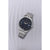 Pulsera de hombre con esfera azul oscuro, brazalete de acero inoxidable y fecha