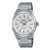 Silberne Herrenarmbanduhr mit Edelstahlband und silbernem Zifferblatt, Automatik
