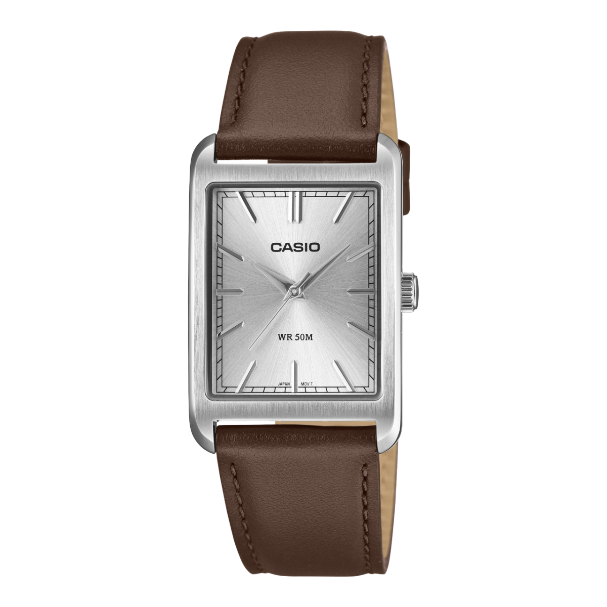 Casio Timeless MTP-B215L-7AVER Herrenuhr • Mineralglas • Echtlederarmband